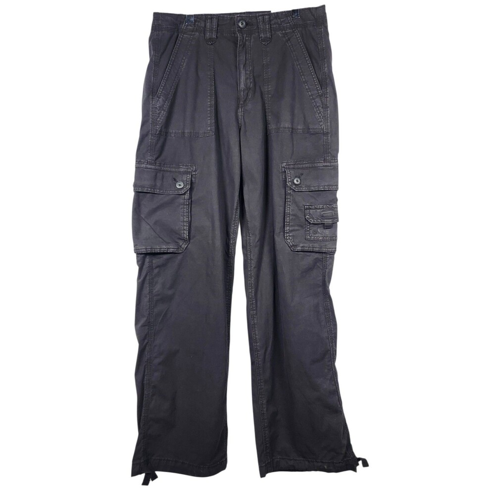 American Eagle Women's Baggy Joggers Cargo Pants Black NWT Sz 8/29W